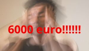 6000 euro di multa!