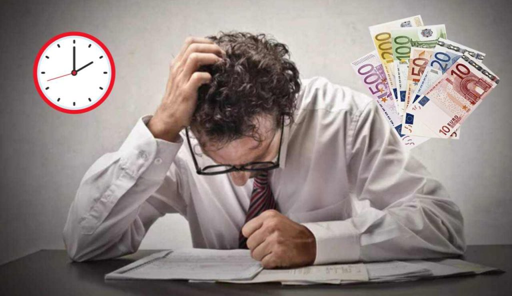 Uomo disperato per le scadenze (Depositphotos foto) - www.financecue.it