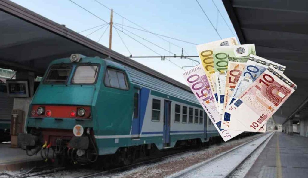 Treno e soldi (Depositphotos foto) www.financecue.it