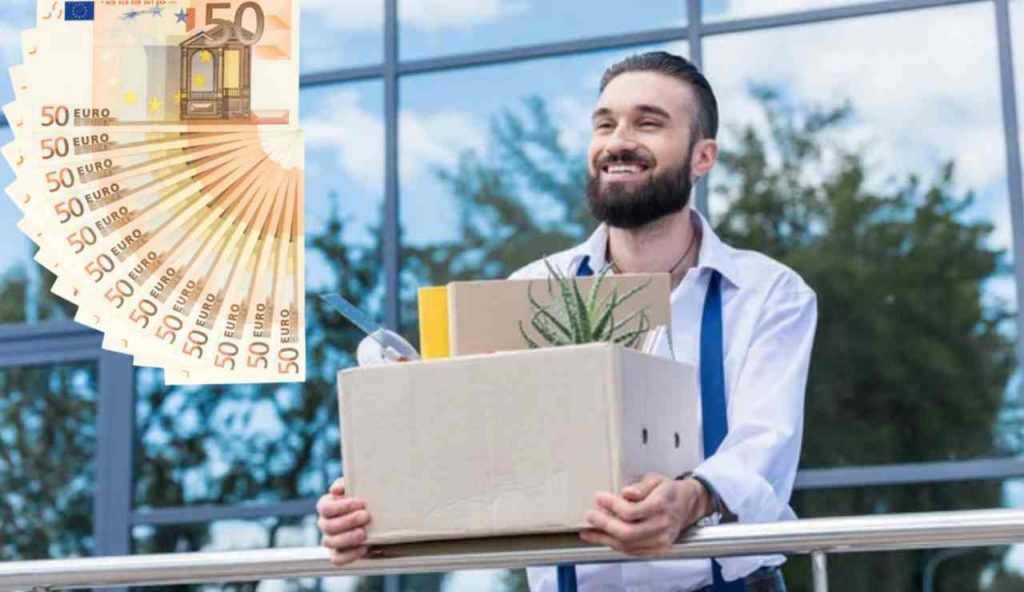 Uomo felice senza lavoro (Depositphotos foto) - www.financecue.it