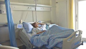 Donna in ospedale